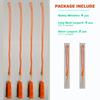 HEIMDALL Emergency Whistle with Lanyard for Safety Boating Camping Hiking Hunting Survival Rescue Signaling (Orange-4 Pack) view 2
