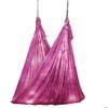 Aerial Yoga Hammock Aerial Pilates Silk Yoga Swing Set include Carabiners daisy Chain, Pose Guide 5.5 yards Set (Stone flower) view 2