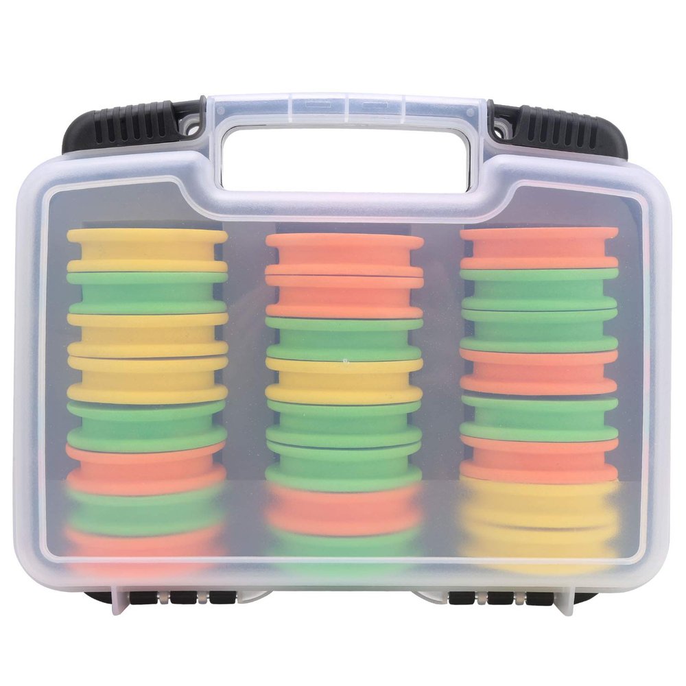 24pcs Fishing EVA Spools,EVA Line Spools Foam Winding Spools Fishing Line Storage Mix Color