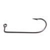 100 #10 Eagle Claw 570BP Black Platinum Jig Hooks for Jig Molds view 1