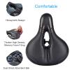 feizheng Comfort Wide Bike Seat for Women and Men,Most Comfortable Gel Bicycle Seat with Dual Shock Absorbing,Premium Bicycle Saddle Memory Foam Waterproof,Universal Fit for Exercise Bike view 3