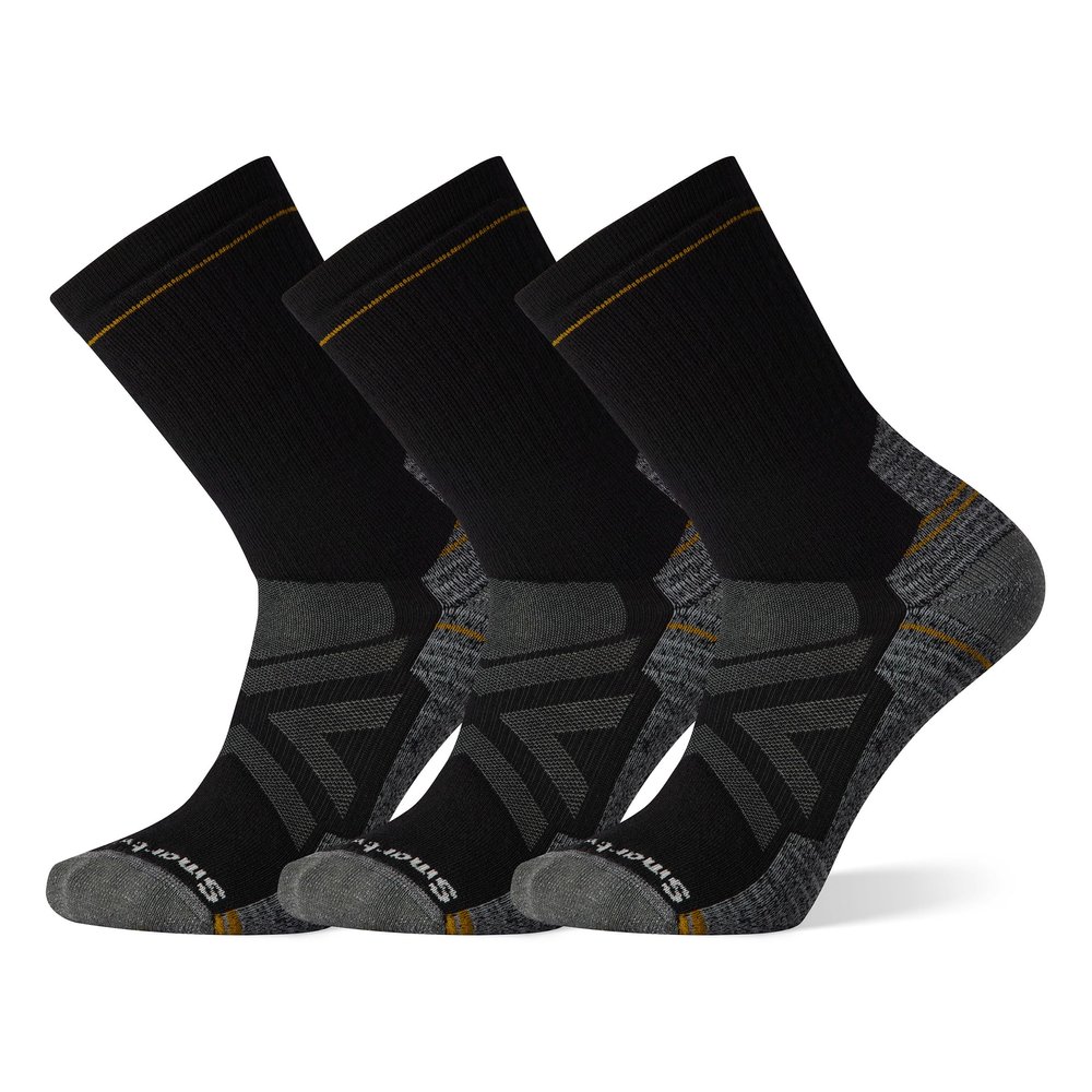 Smartwool Unisex Hike Full Cushion Crew Socks, Multipack - Black - X-Large
