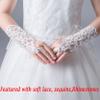 LeJulyeekay Lace Communion Gloves Wedding Pageant Princess Flower Girls Gloves (B-ivory) view 2