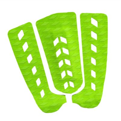 3Pcs/Set Anti-Slip Surfboard Traction Pad Stomp Pad Non Slip Skimboard Pad Surfboard Accessories (Color : Green as described)