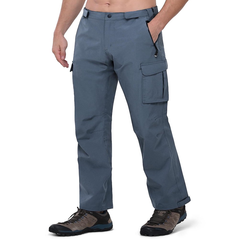 33,000ft Men's Rain Pants Waterproof Lightweight Breathable Golf Over Pants for Hiking Travel Cycling Outdoor