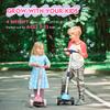 Toddler Scooters for Kids 3-5/5-7/8-12 Years Old, Girl's Foldable 3 Wheel Scooter for Kids Ages 6-12 with Adjustable Heights and Light Up LED Wheels view 2