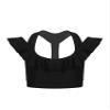 Freebily Kid Big Girl Yoga Sport Bra Top U Neck Shoulder Strap Camisole Vest Training Bras Athletic Crop Tops Dancewear Black 14 Years view 1