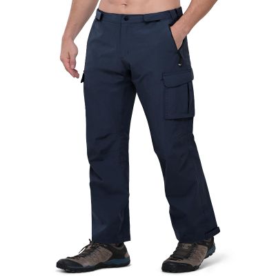 33,000ft Men's Rain Pants Waterproof Lightweight Breathable Golf Over Pants for Hiking Travel Cycling Outdoor Navy Blue
