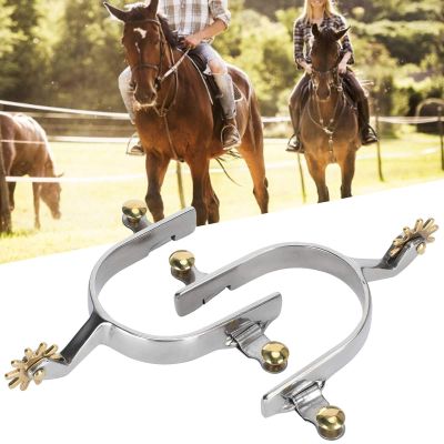 Roping Spur, West Rustproof Hunt Spur, for Men Women Equestrian Racecourse