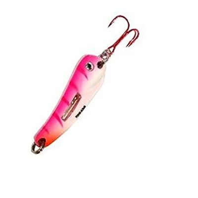 Northland Tackle BRFS2-26 Buck Shot Flutter Spoon UV Pink Tiger 1/16 oz