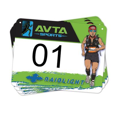 Array Stars Set of 300pcs of Custom Race Bibs Personalized Full Color Printed Race Numbers, Running Bibs (Size 8"x6", 300pcs)