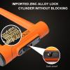 INTEKIN Bike U Lock Heavy Duty Bike Lock Bicycle Lock, 16mm U Lock and 5ft Length Security Cable with Sturdy Mounting Bracket for Bicycle, Motorcycle and More, Orange, Small view 3