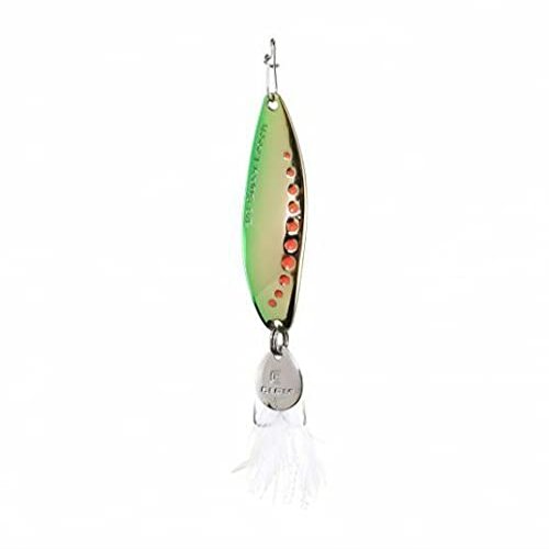 Clam Super Leech Flutter Spoon Perch 3/8 oz #6 Treble Hook Ice Lure