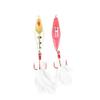 Clam JM Custom Rattlin Blade Spoon Gold Glow Red Tiger 1/4 oz #6 Treble Hook