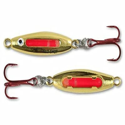 Northland Tackle Glo-Shot Fire-Belly Spoon - Gold Shiner - 3/8 oz Ice Lure