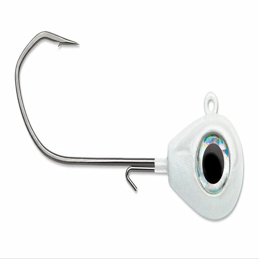 VMC SLJ Sleek Jig 1/2 oz - White - Pack of 4 Jig Heads