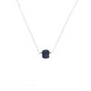 Gempires Raw Blue Sapphire Pendant Necklace September Birthstone Crystal Jewelry Hypoallergenic 18 Inch Silver Plated Lightweight Gemstone Women Necklaces view 1