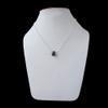 Gempires Raw Blue Sapphire Pendant Necklace September Birthstone Crystal Jewelry Hypoallergenic 18 Inch Silver Plated Lightweight Gemstone Women Necklaces view 3
