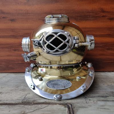 Antique Vintage Diving Divers Helmet Solid Steel US Navy Mark V Divers Helmet 18''