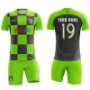 ORKY Men Soccer Jersey with Short, Kids Customize Name Number Team Uniform, Croatia Fan Boy Girl Sport Shirt (Gray, 5XL view 2