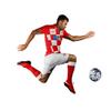 ORKY Men Soccer Jersey with Short, Kids Customize Name Number Team Uniform, Croatia Fan Boy Girl Sport Shirt (Gray, 5XL view 3