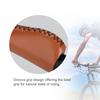 1 Pair PU Leather Bike Handle Grips, Mountain Bike Grips Handlebar Grips Bicycle Handle Bar Cover for Cycling (Brown) view 3