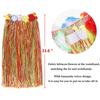 PHOGARY 8 Pack Hula Skirt Costume Kit for Hawaii Luau Party - Dancing Hula with Flower Bikini Top, Hawaiian Lei, Hibiscus Hair Clip, Pineapple Sunglasses for Women (Colorful) view 4