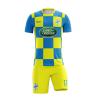 ORKY Men Soccer Jersey with Short, Kids Customize Name Number Team Uniform, Croatia Fan Boy Girl Sport Shirt (Yellow, 100cm view 1