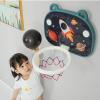 Basketball Rim Children's Wall-Mounted Basketball Hoop, Mini Basketball Hoop with A Ball On The Indoor Door, You Can Draw Pictures (Size : Style1) view 2
