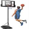 DORTALA Height Adjustable Portable Basketball Hoop System Shatterproof Backboard Wheels view 1