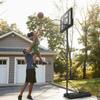 DORTALA Height Adjustable Portable Basketball Hoop System Shatterproof Backboard Wheels view 3