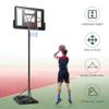 DORTALA Height Adjustable Portable Basketball Hoop System Shatterproof Backboard Wheels view 4