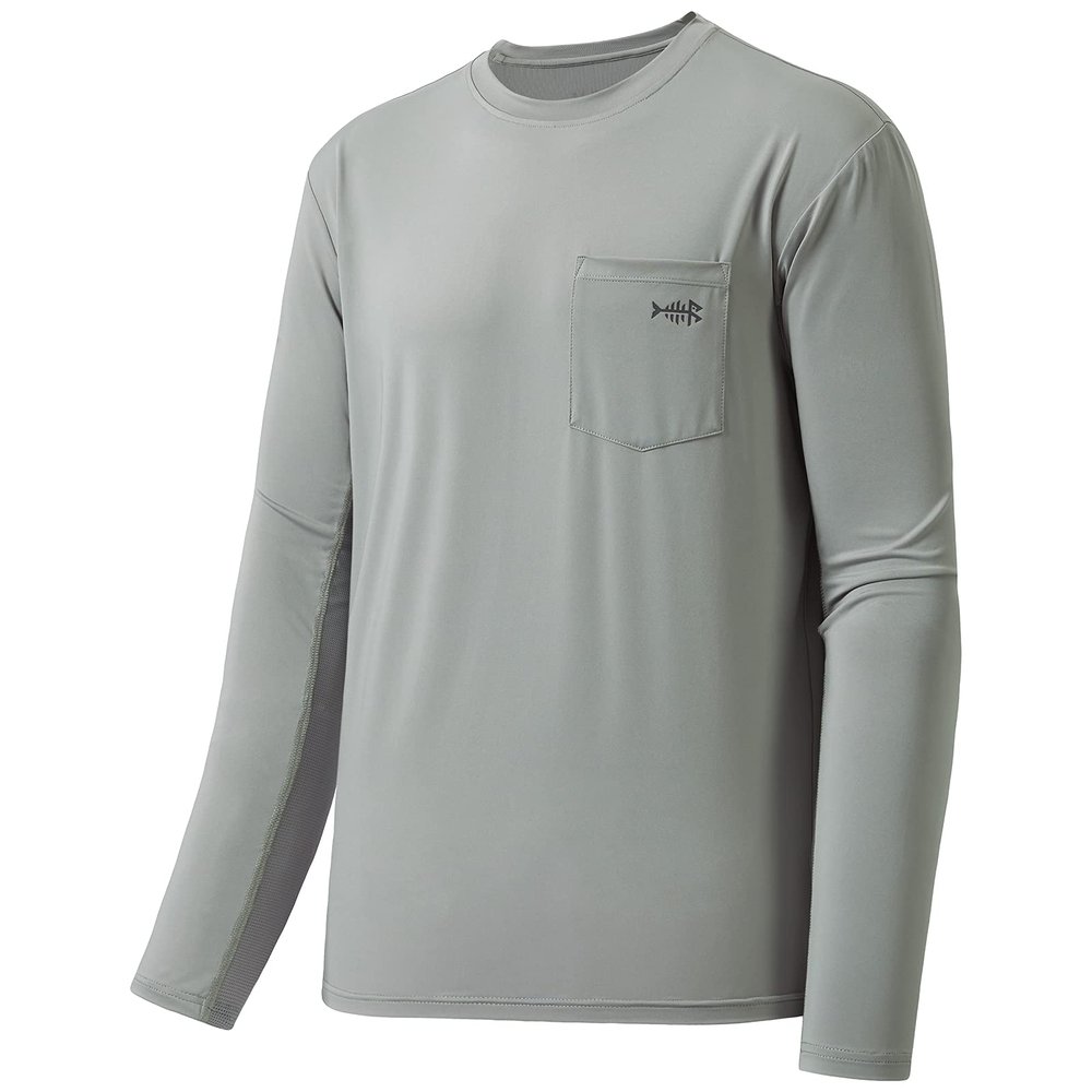 BASSDASH Mens UPF 50+ Performance Long Sleeve T-Shirt UV Sun Protection Fishing Hiking Sports Shirts