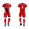 ORKY Custom Soccer Jersey with Short Men Kids Personalize Name Number Uniform for Professional Teaml(Red,160cm) view 2