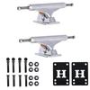 INDEPENDENT Skateboard Trucks Mids Silver 159 (8.75") + Risers & Hardware Kit view 1