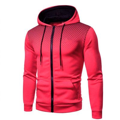 Maryia 2 Piece Hoodie Outfits for Men Casual Compression Comfy Workout Running Fitness Tracksuit Sets Red