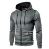 Maryia 2 Piece Hoodie Outfits for Men Casual Compression Comfy Workout Running Fitness Tracksuit Sets Gray view 1