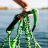 Liquid Force 2025 Hydratak 10" (Green) Wakesurf Rope and Handle view 4