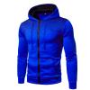 Maryia 2 Piece Hoodie Outfits for Men Casual Compression Comfy Workout Running Fitness Tracksuit Sets Blue view 1