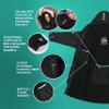 PARCCA BLACK MEDIUM Insulated Parka Jacket Men's, Women's Unisex Waterproof Oversized Adult Change Robe With Zip-off Sleeves For Kayaking, SUP, Surfing, Swimming, Camping, Outdoor Sports & Activities view 4
