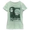 Fifth Sun girls Harry Potter and the Deathly Hallows Slytherin Chibi Short Sleeve Tee T Shirt, Mint, X-Small US view 1