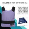 Glacier Tek Children's Cool Vest Personal Cooling, 59 Degrees for 2.5 hours, includes Cool Packs, Recharge in 30 Minutes, Purple view 2