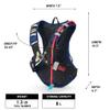 USWE Moto Hydro 8L Hydration Pack with 3.0L/ 100oz Water Bladder, a High End, Bounce Free Backpack for Enduro and Off-Road Motorcycle, Black Orange view 2