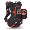 USWE Moto Hydro 8L Hydration Pack with 3.0L/ 100oz Water Bladder, a High End, Bounce Free Backpack for Enduro and Off-Road Motorcycle, Black Orange view 3