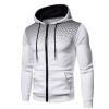 Maryia 2 Piece Hoodie Outfits for Men Casual Compression Comfy Workout Running Fitness Tracksuit Sets White view 1