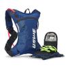 USWE Moto Hydro 3L Hydration Pack with 2.0L/ 70oz Water Bladder, a High End, Bounce Free Backpack for Enduro and Off-Road Motorcycle, Black Blue view 3