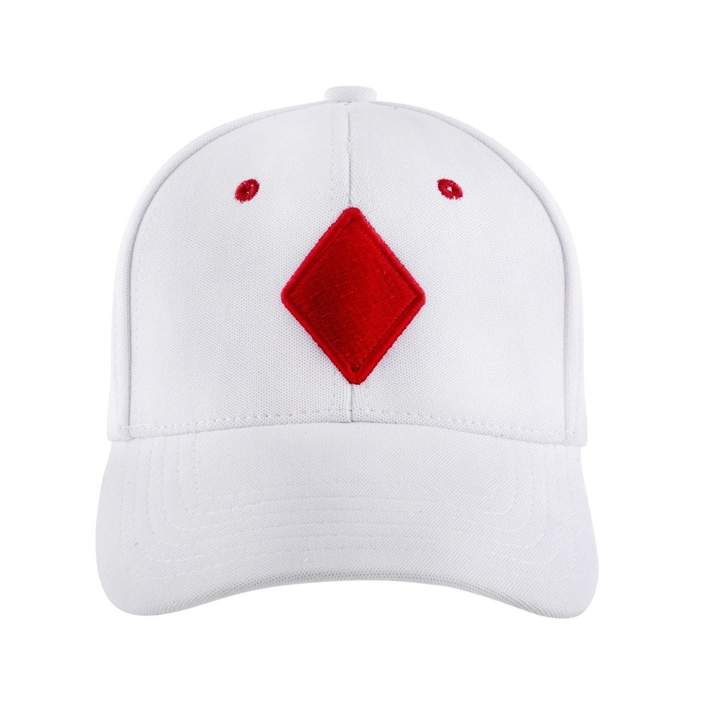LUCKY DIAMOND Hat Baseball Cap Adjustable | Dad Baseball Cap | Unisex Baseball Cap | Men Baseball Cap | Women Baseball Cap White/Red