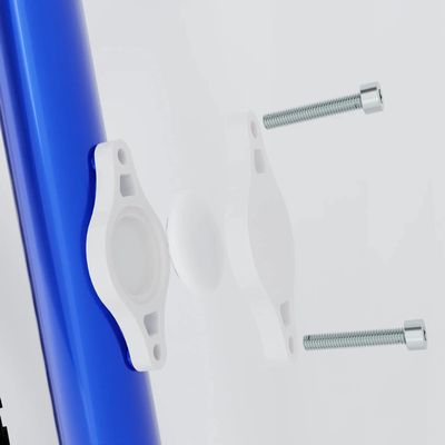 3D Cabin AirTag Bike Mount Holder Bracket Attachment (Bolts Included) for Standard Bottle Cage 64mm Bicycle Cycling Accessory White