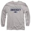 Longwood University Official Stacked Unisex Adult Long-Sleeve T Shirt,Athletic Heather, 2X-Large view 1