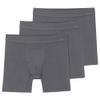 Terramar Men's Silkskins 6" Boxer Briefs 3-Pack Underwear, Grey, X-Large view 1